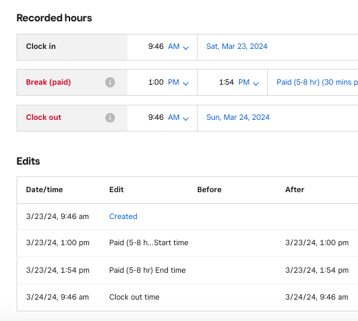 Issue with hours calculation - The Square Community