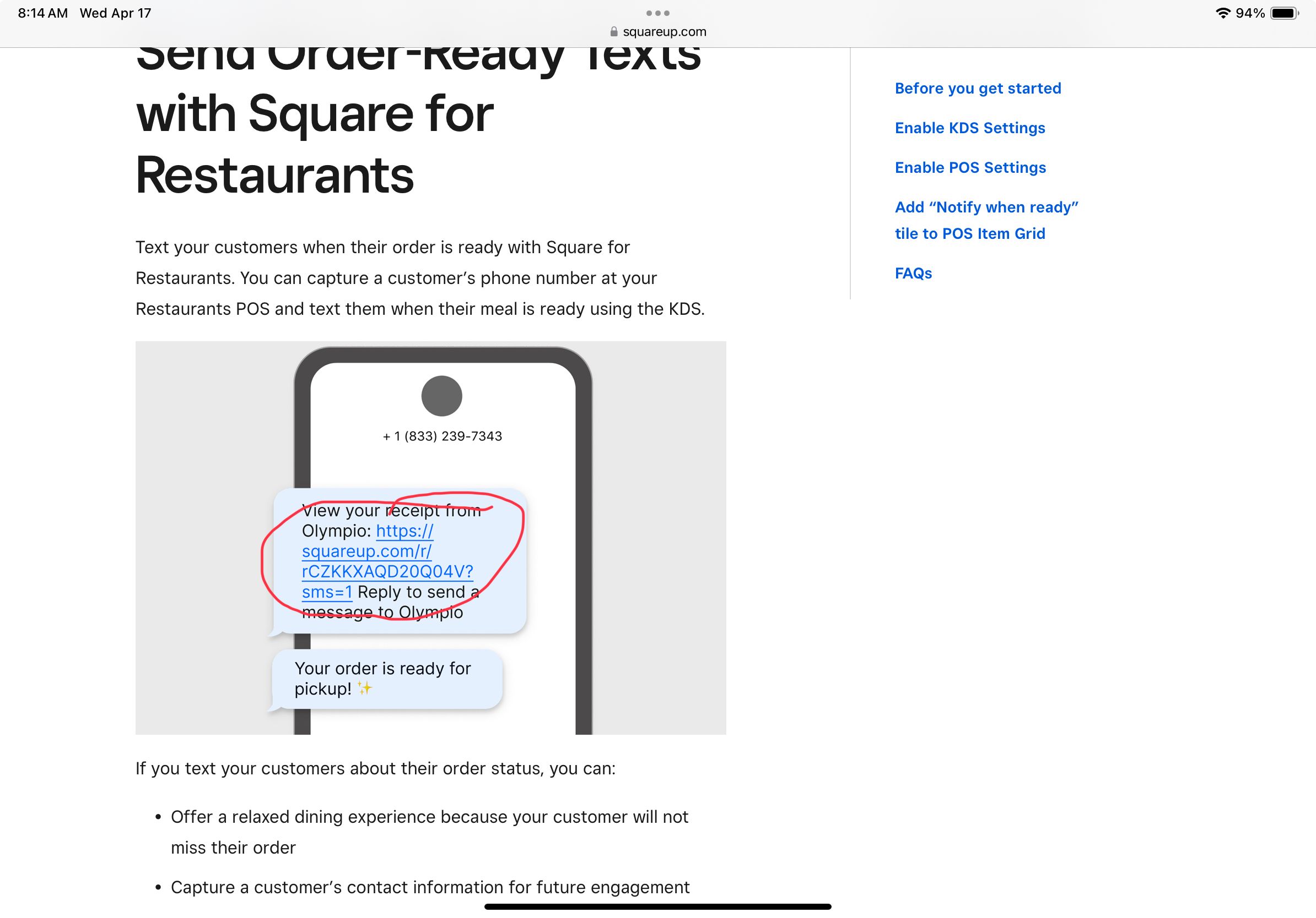Solved: Feature Request: Add Order Number to Order Ready T... - The ...