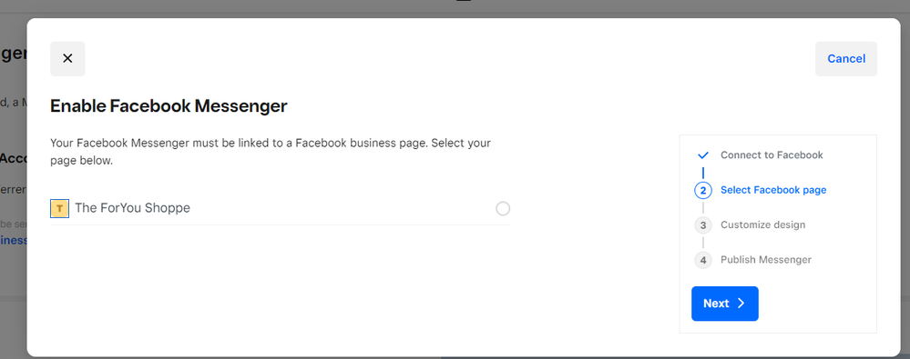 This is what would be my THIRD business page, note how it's not even showing the second one created via the Square link