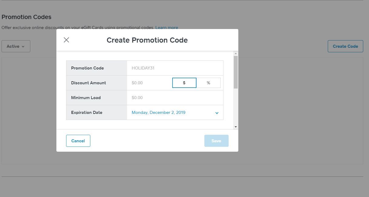 Will the Egift card promotion code expiration dat... - The Square Community