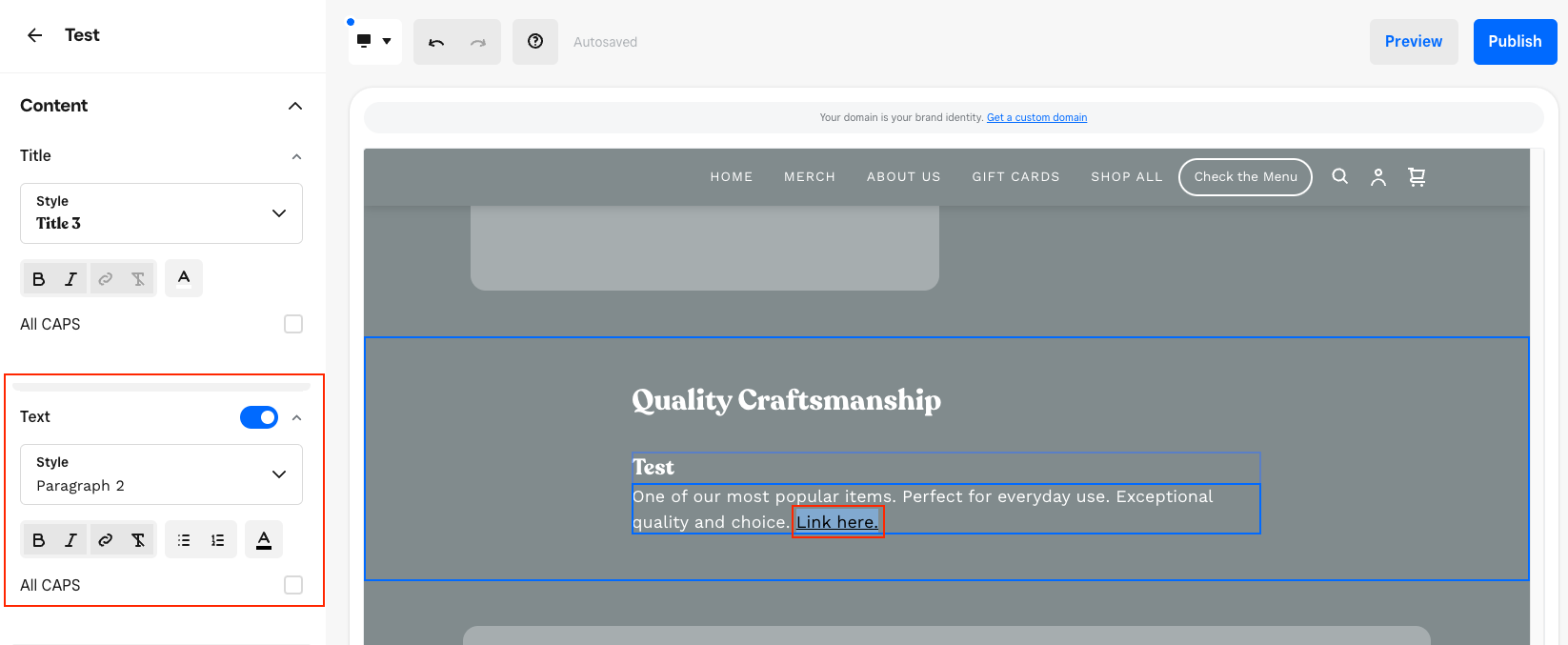 Is there a way to change the hyperlink colors from... - The Square ...