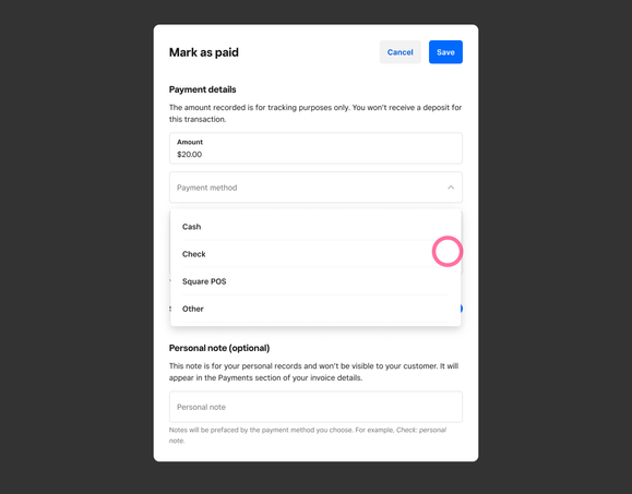 Mark as Paid Detail.png Mark as Paid Detail.png