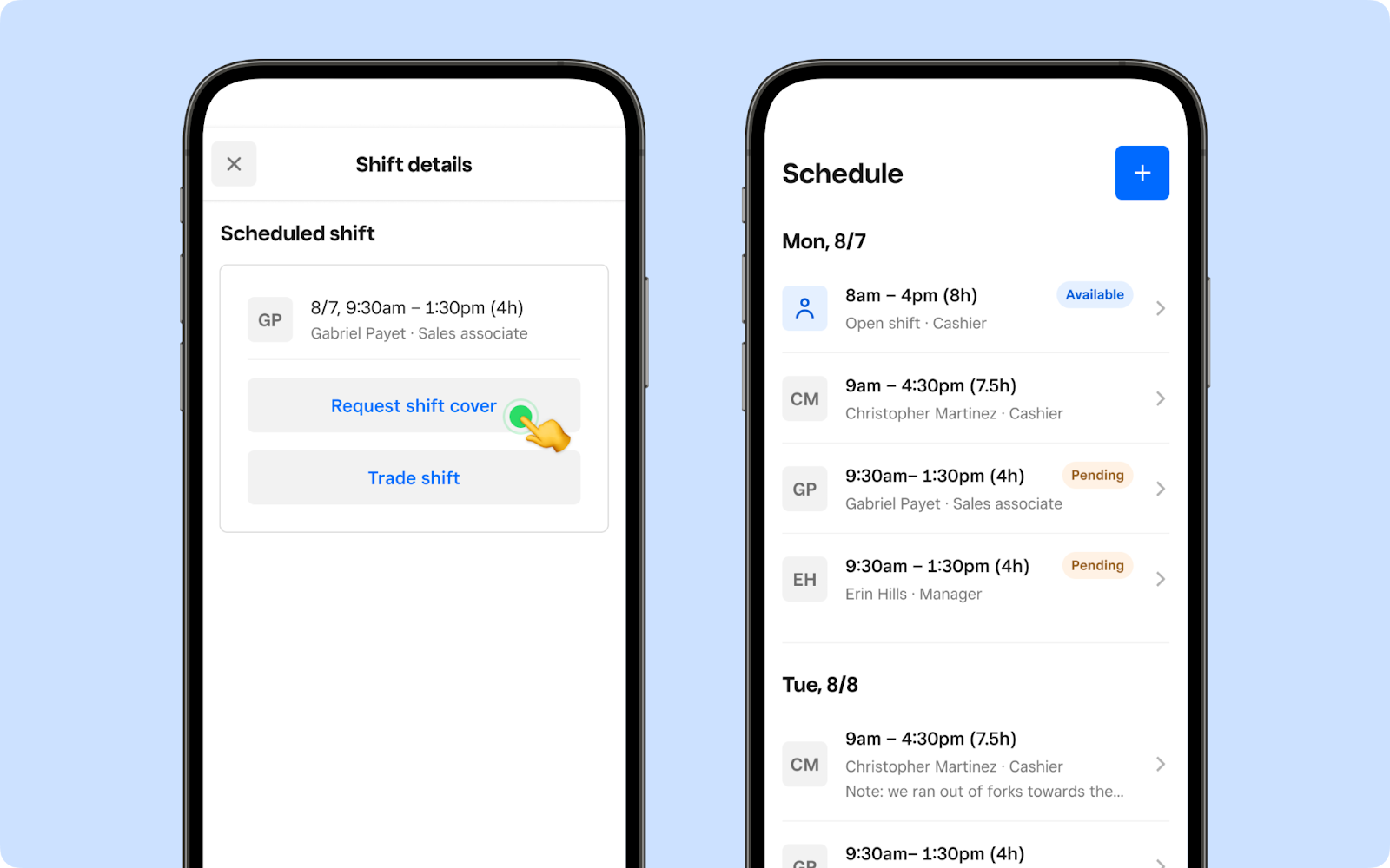 Square Shifts now supports Shift Covers