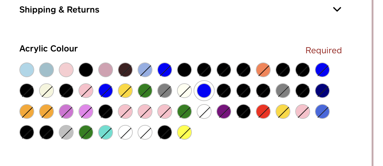 Options set colour (color) help - The Square Community