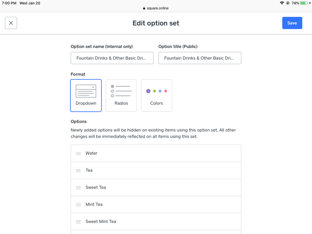 Re: Recently the options have switched places and ... - The Square ...
