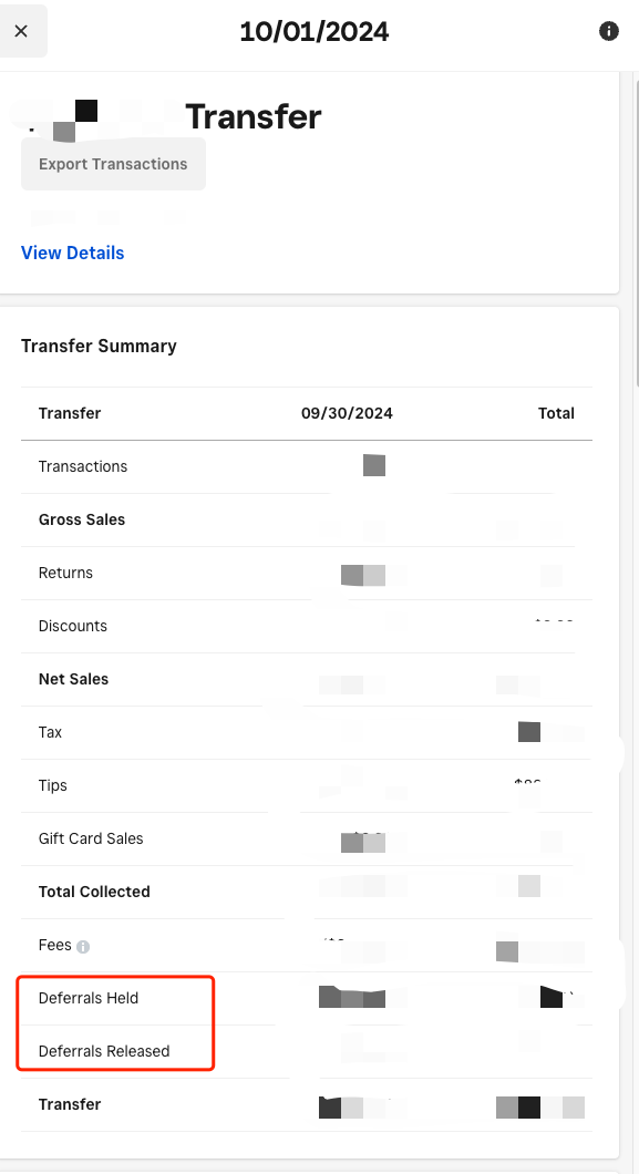 Solved: What does 'Deferrals Held & Released' on my transf... - The ...