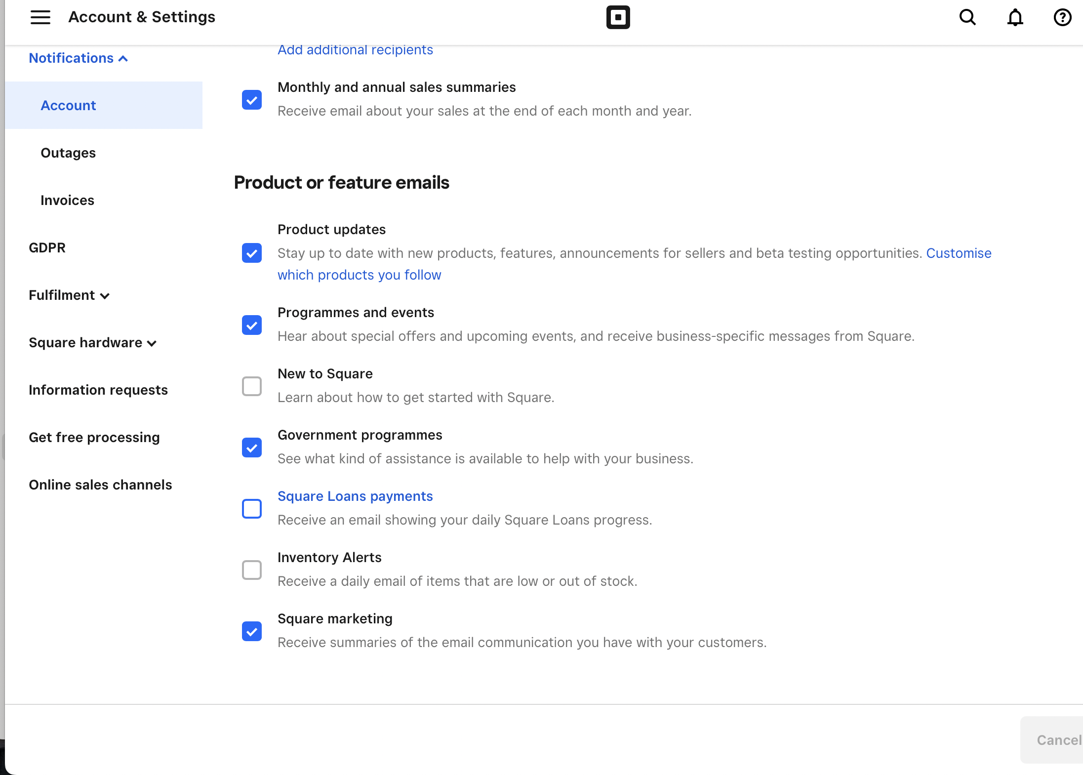 Solved: Email notification for sales - The Square Community