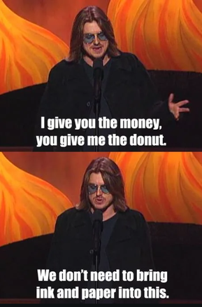 Mitch Hedberg proof of donut