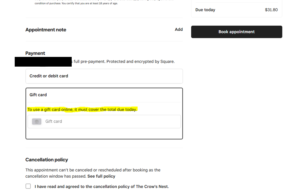 eGift Card Checkout Partial Payments - The Square Community
