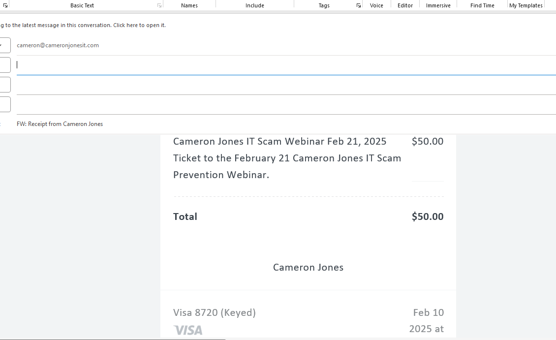 Solved: Include a webpage link on a receipt when a specifi... - The ...