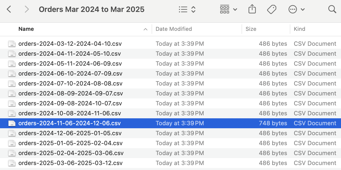 Solved: Square Order Export - creating multiple empty csv ... - The ...