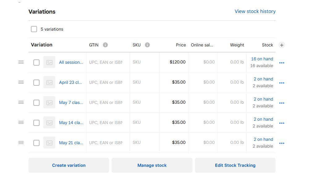 Solved: Variations in the item not showing up to purchase - The Square ...