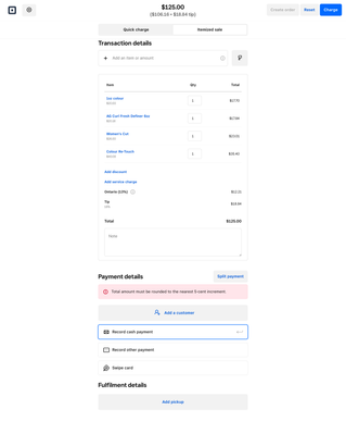 error with whole dollar amount