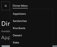 Our live site showing the categories it is currently displaying