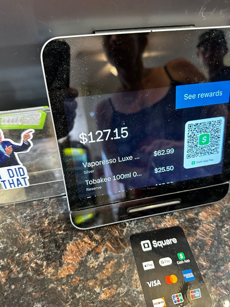 Front facing shows correct total