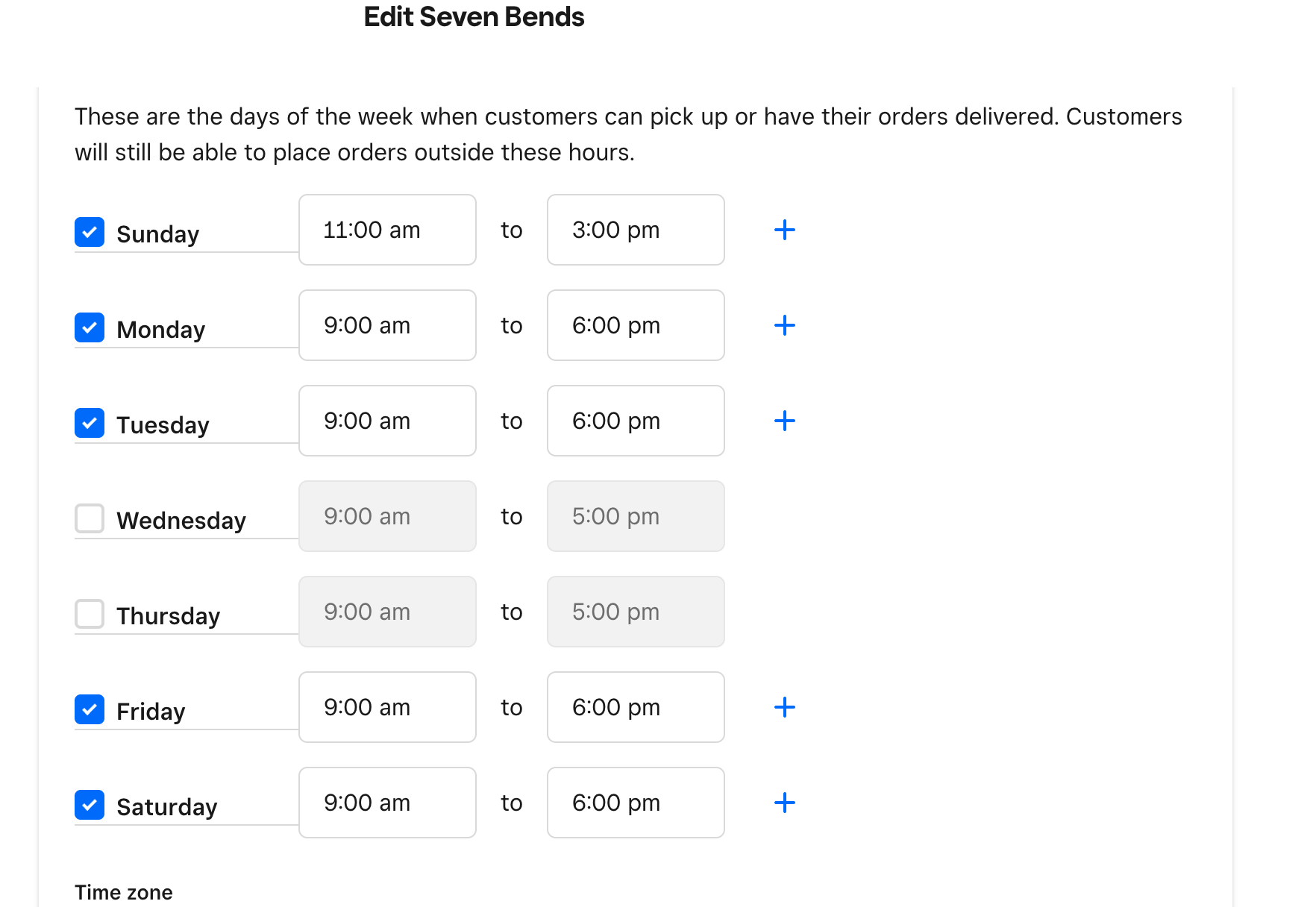 Change pickup time header over in square online cu... - The Square ...