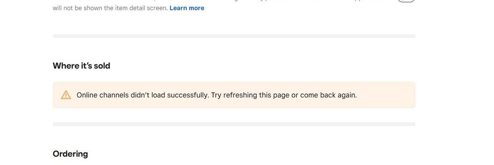 In Item Details, I can't edit site availability.
