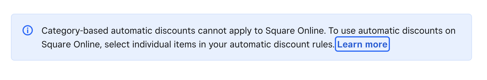 Automatic Discount not showing up on my square onl... - The Square ...
