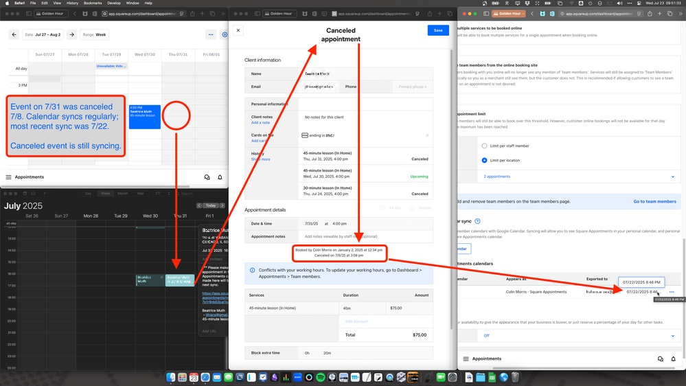 Square calendar sync problem redacted.png