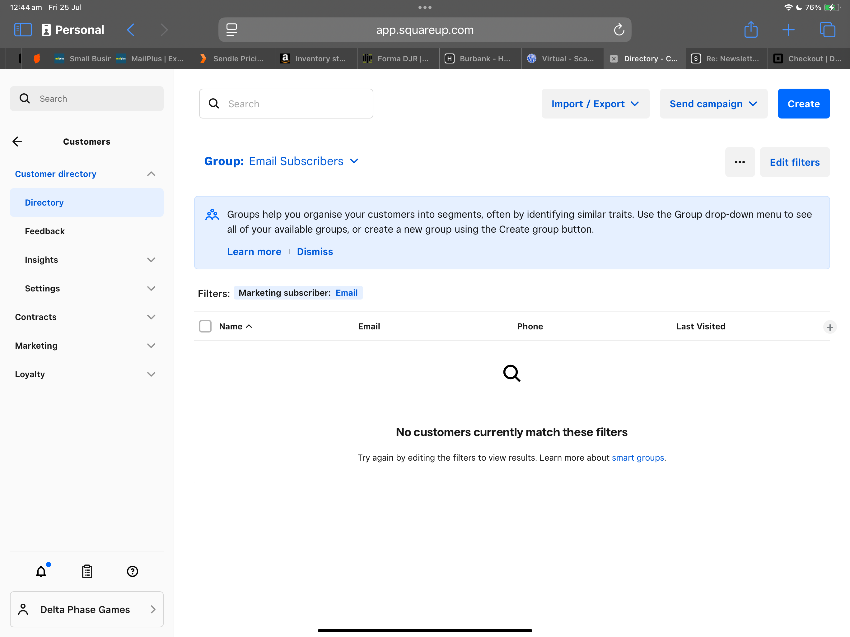 Managing Your Email Subscribers and Test Campaigns... - The Square ...
