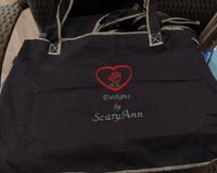 One of the tote bags I created