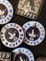 Ren Black Coffee Pin - In-universe coffee brand of Darkness Falls