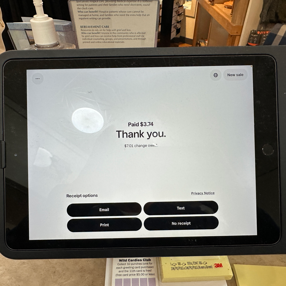Solved: Re: Type size of change due in Square for Retail - The Square ...