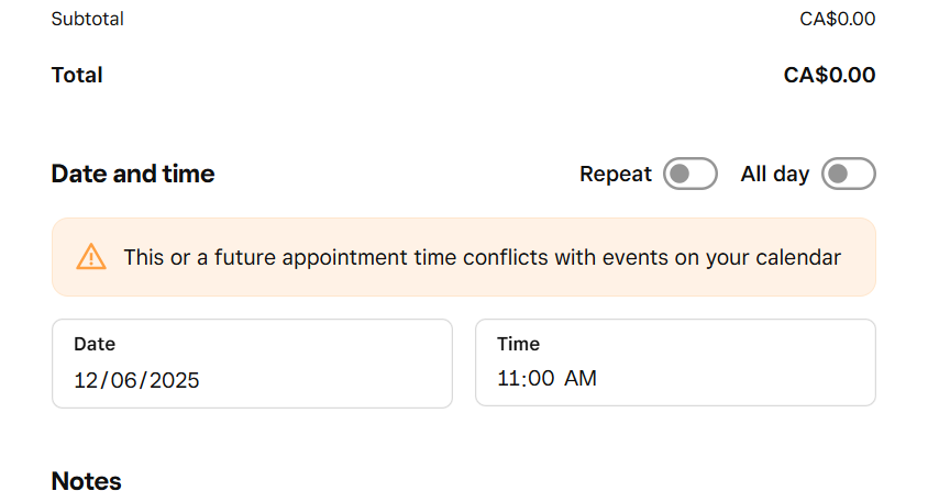 Solved: Appointment Save button disappears with warning. - The Square ...