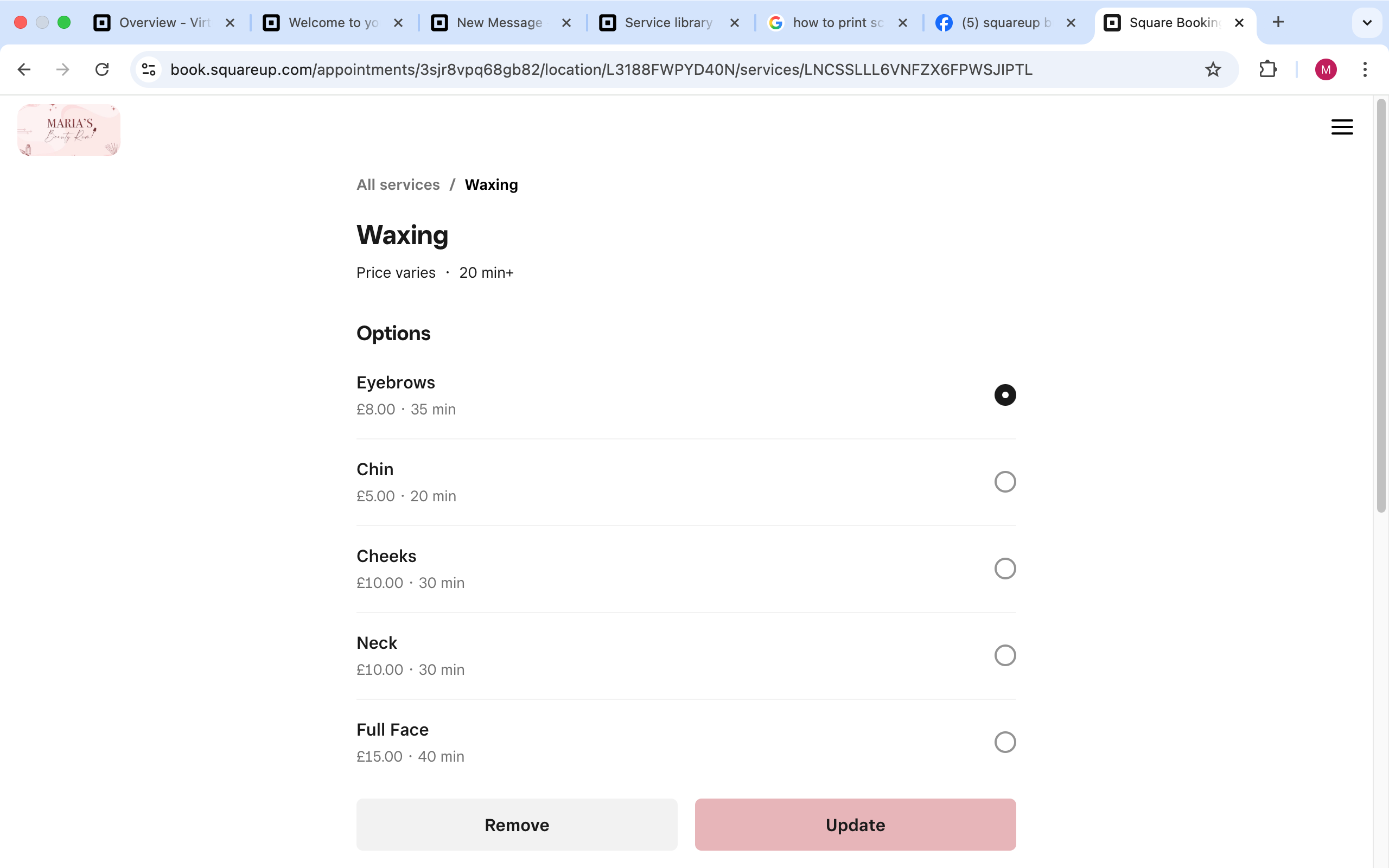 why are clients only allowed to select one service - The Square Community