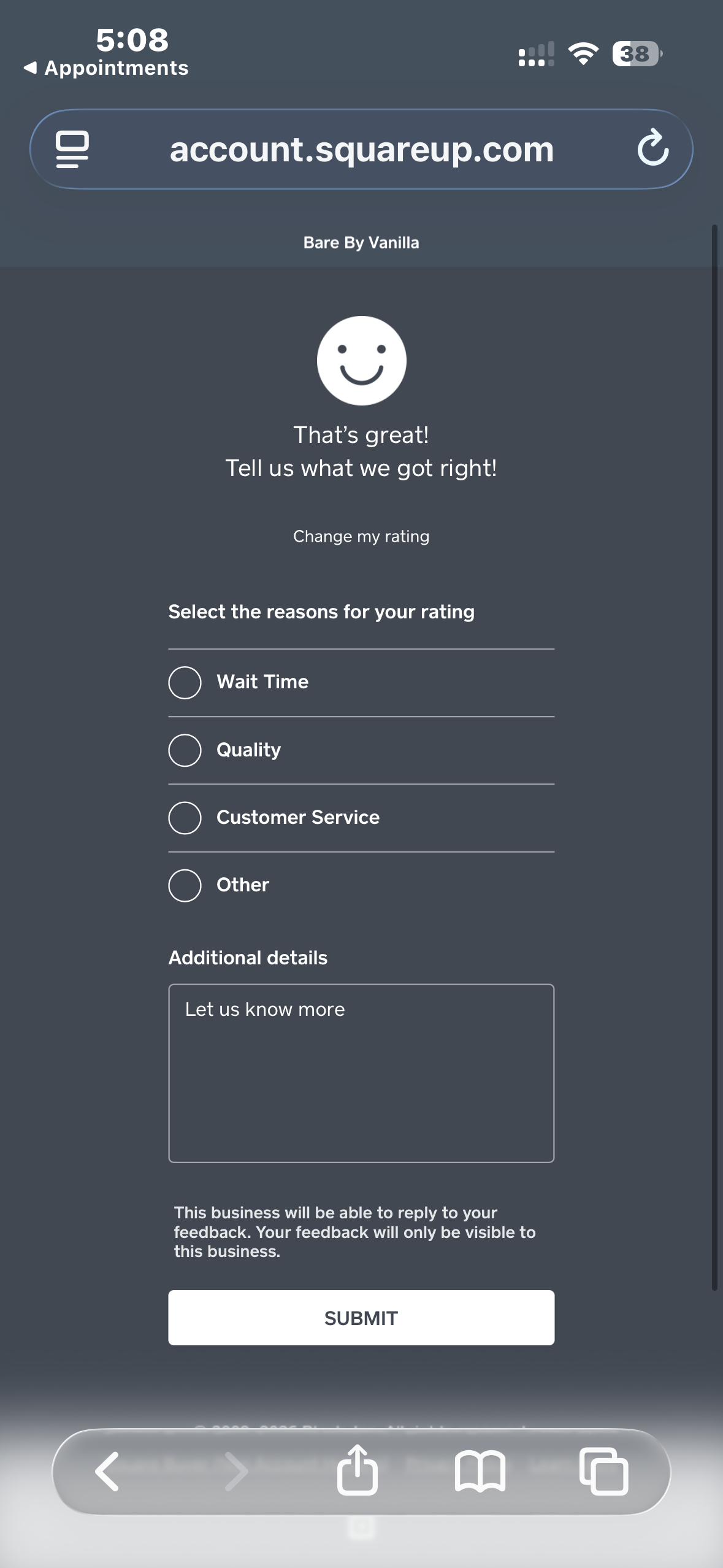 Solved: Post-Appointment Reviews of Service Providers - The Square ...