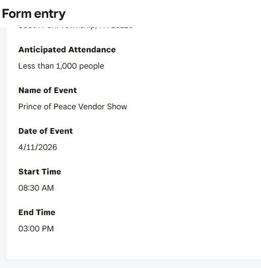 This is what they submitted on the website.