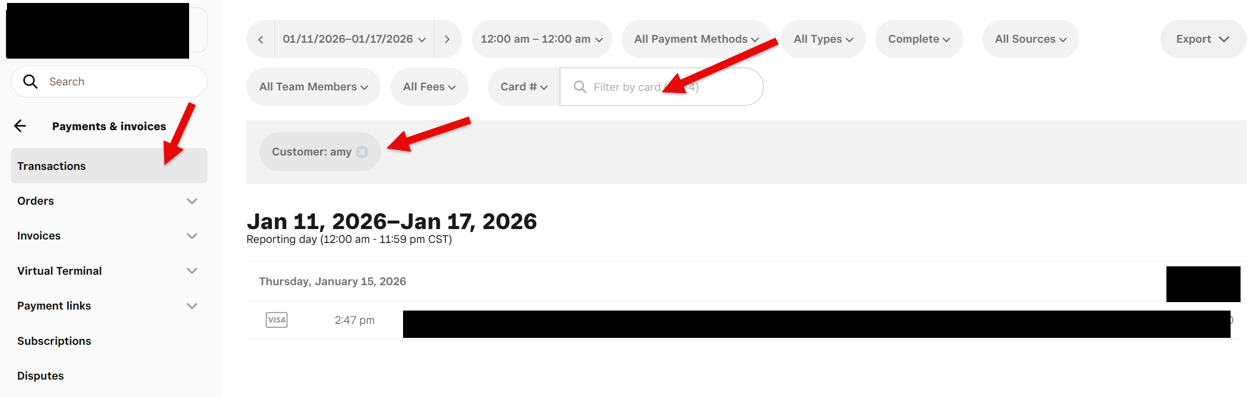 Solved: How can I view and print customer transaction repo... - The ...