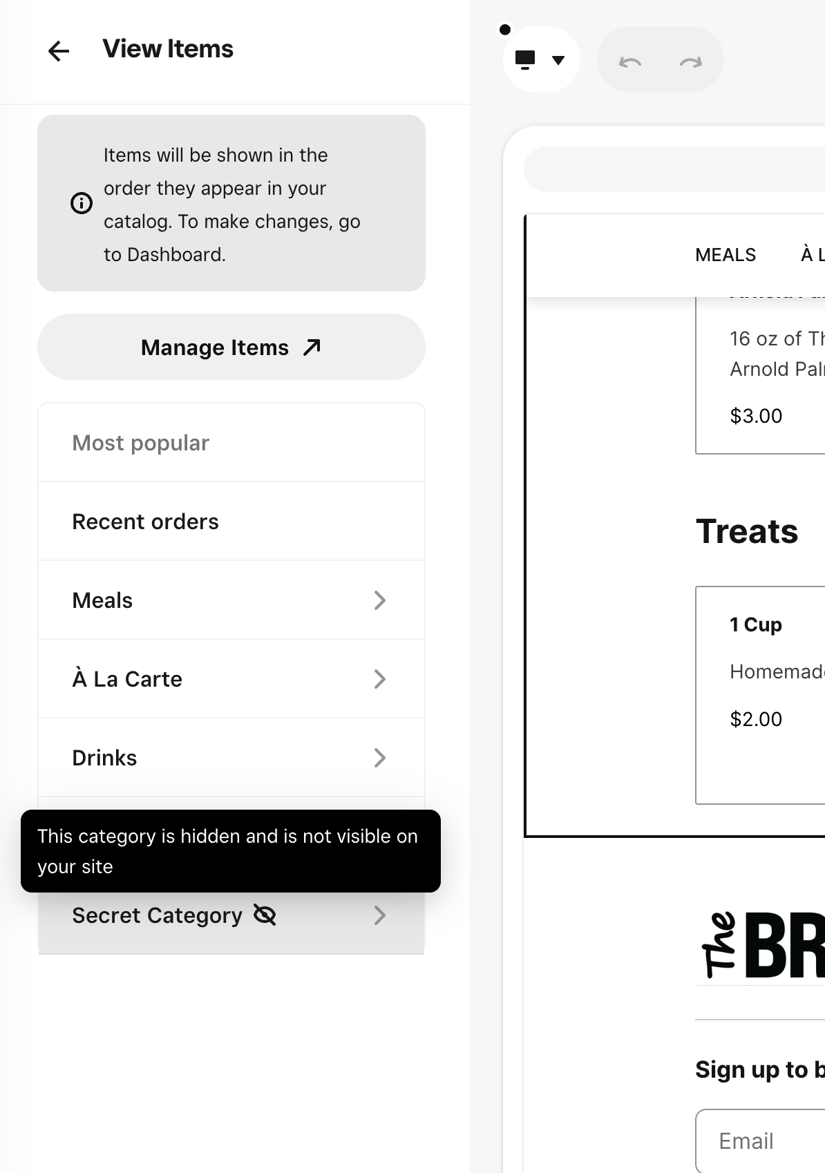 Solved: Cannot figure out how to Hide / Unhide categories ... - The ...