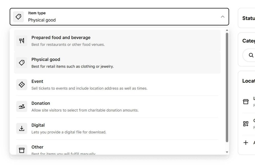 No option for Combos