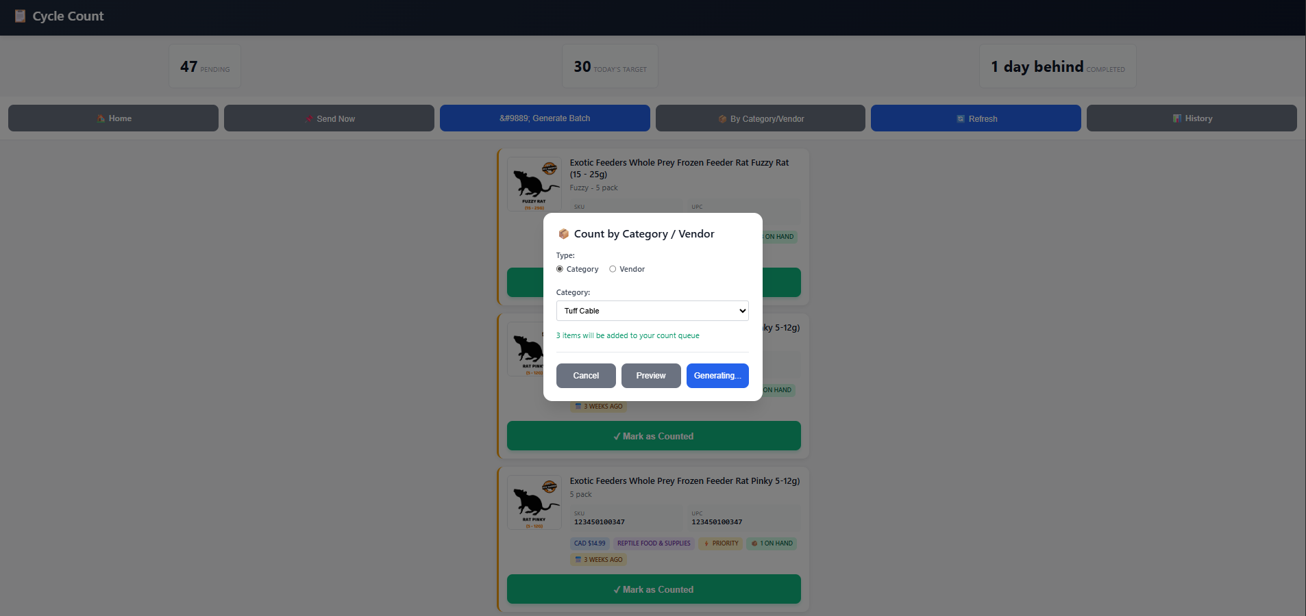 Feature Request: Daily Cycle Count Scheduling for ... - The Square ...