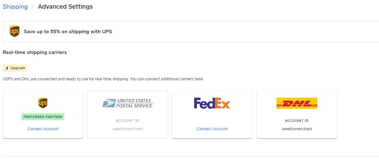 Solved: How do I connect my shipping carrier (FedEx, UPS, ... - The ...