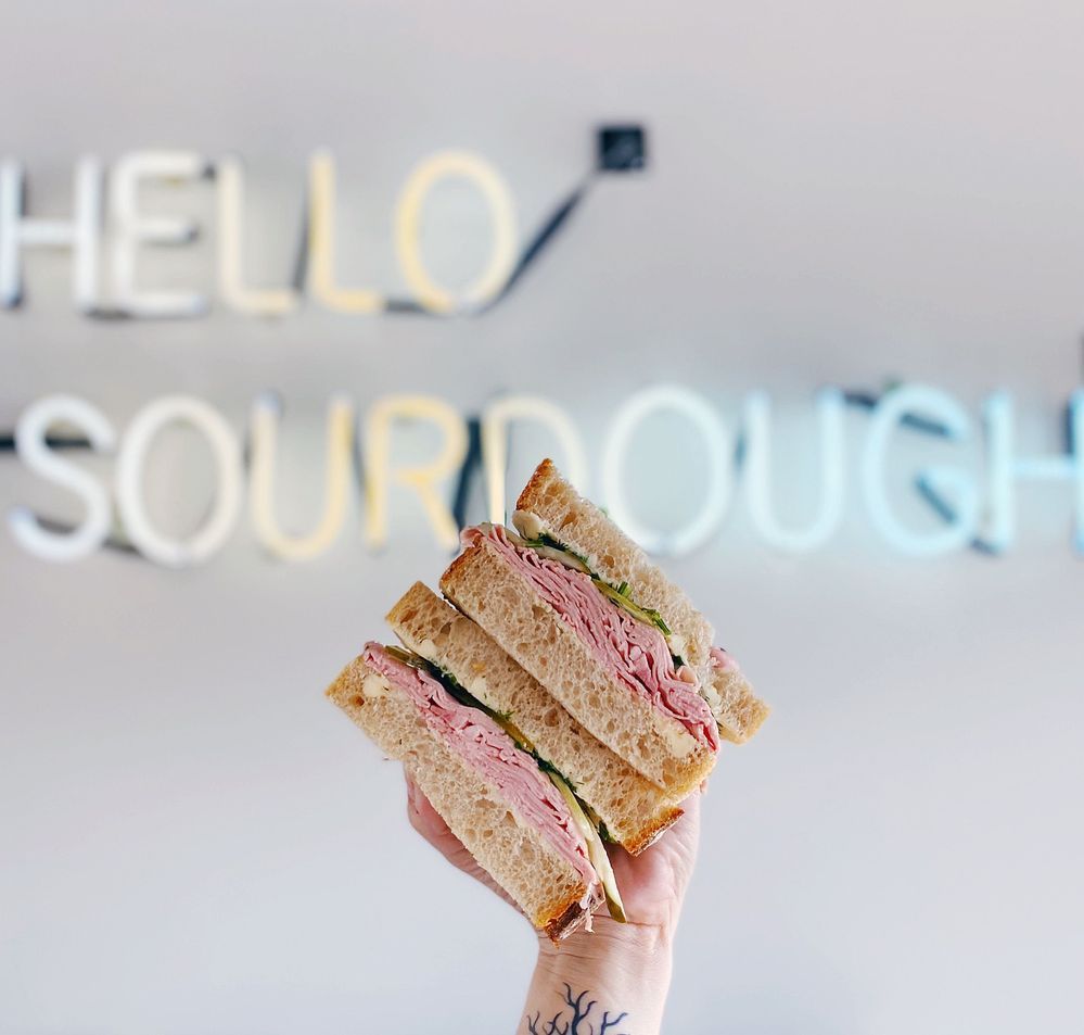 Knead Bakehouse's sandwich shop, perfect for the 'gram.