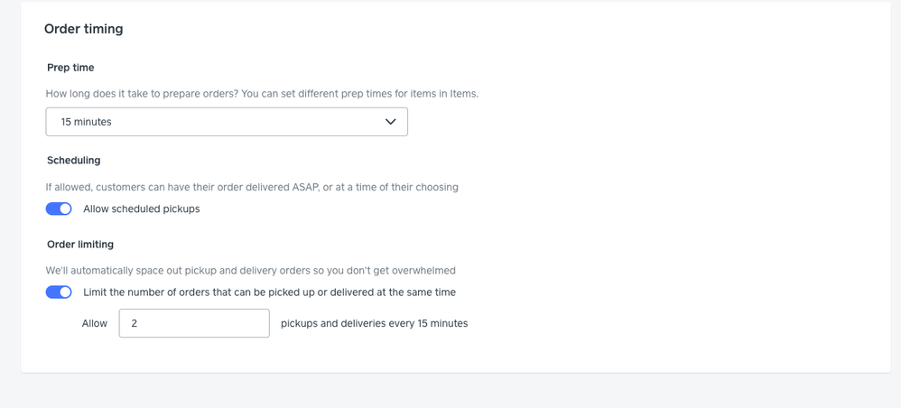 There use to be a switch below "Allow scheduled deliveries"