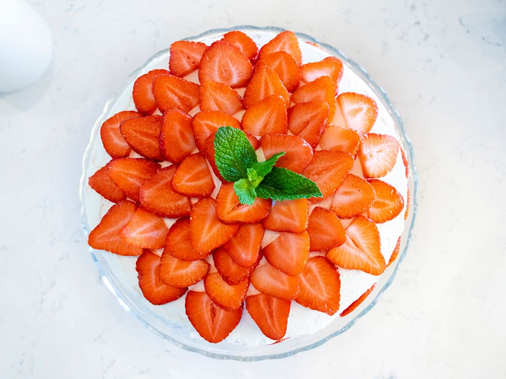 Strawberry Cake at Fika Cafe.