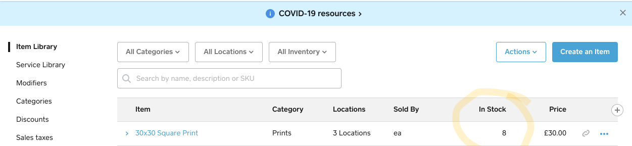 Inventory Management - stock and sales on one repo... - The Square ...
