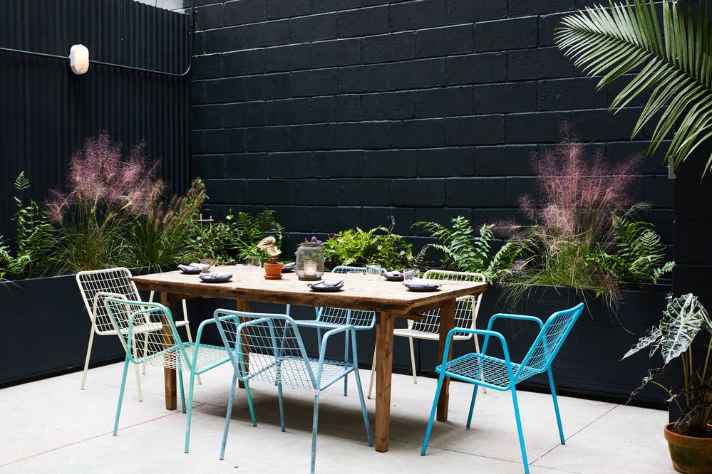 A glimpse of the garden courtyard at Wayla