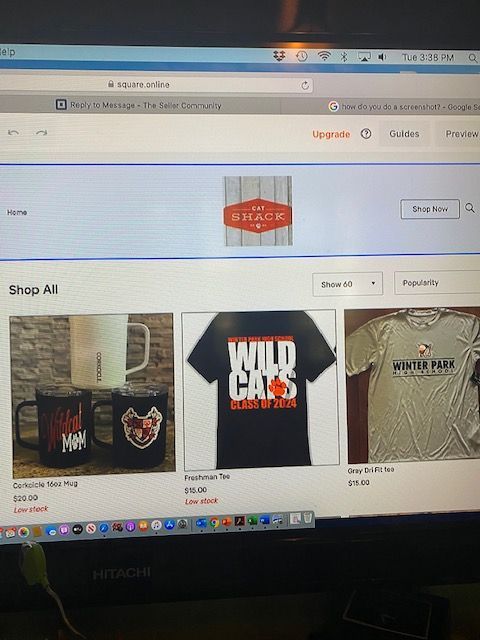 Computer shop now button