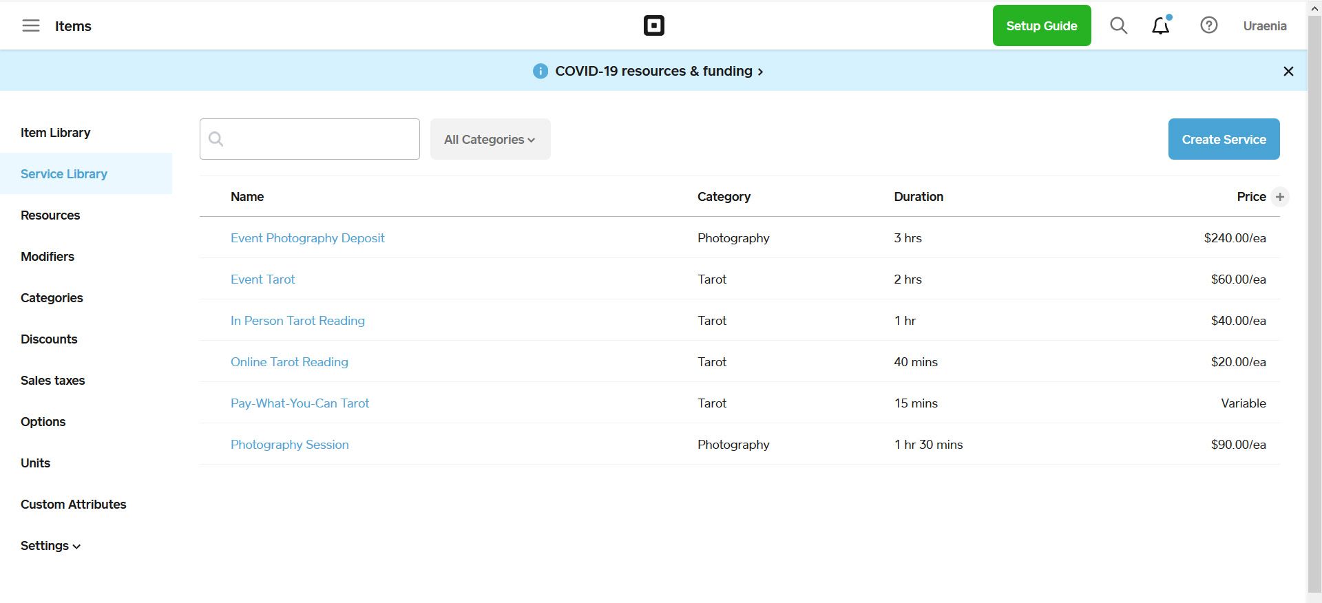 Solved: Is there a way to show your items on Square Appoin... - The ...